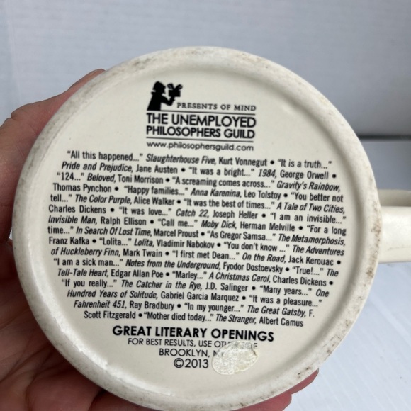 The Unemployed Philosophers Guild - great opening line’s literature mug - Picture 5 of 5